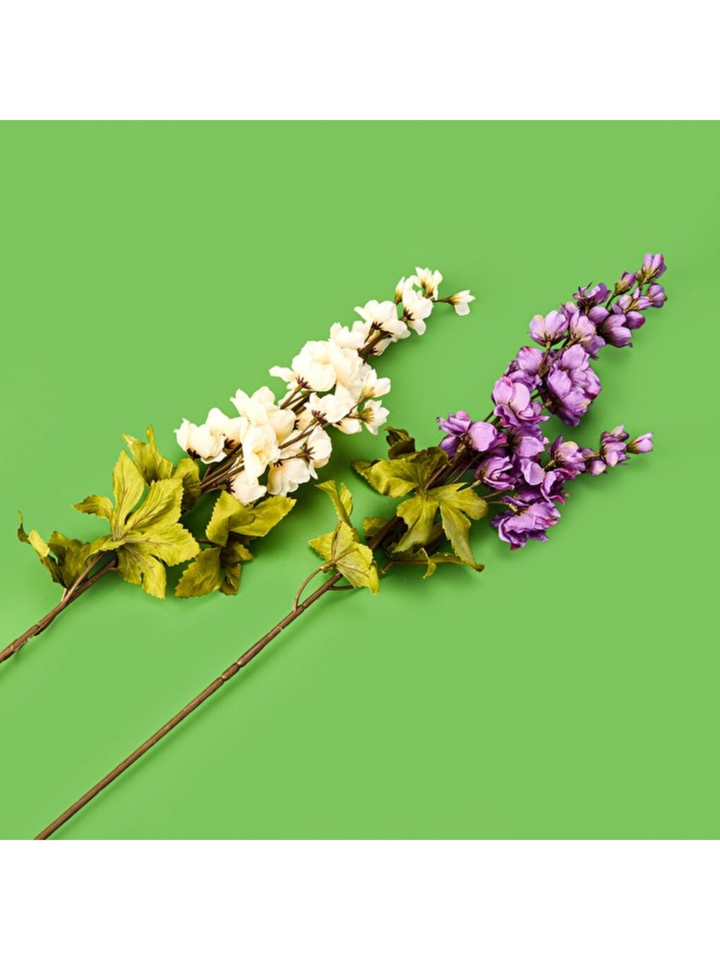 Karışık Delfinyum Dal Çiçek - Asorti - 82 cm-3