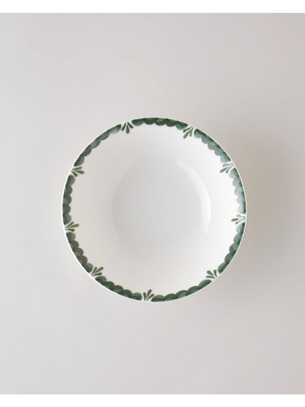 Gardenia Porselen Kase 23 cm Yeşil-1