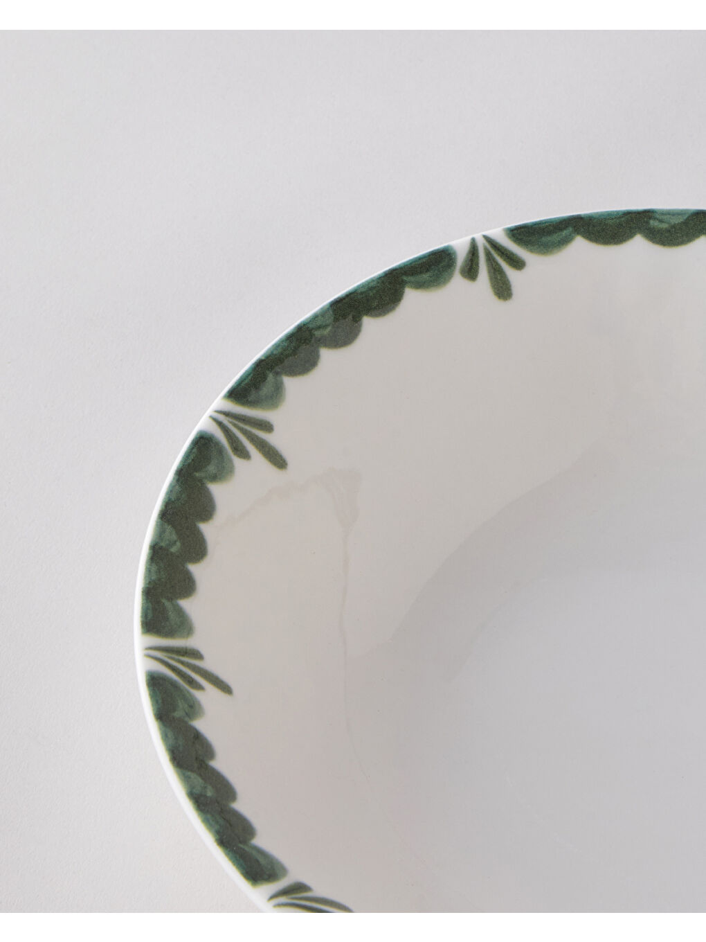 Gardenia Porselen Kase 23 cm Yeşil-2