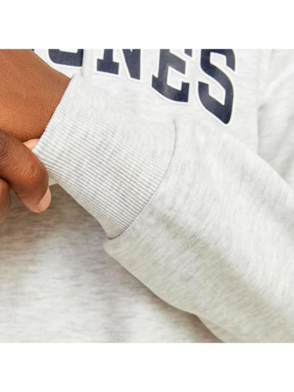 Jack&Jones Caleb Varsity Erkek Beyaz Kapüşonlu Sweatshirt-3