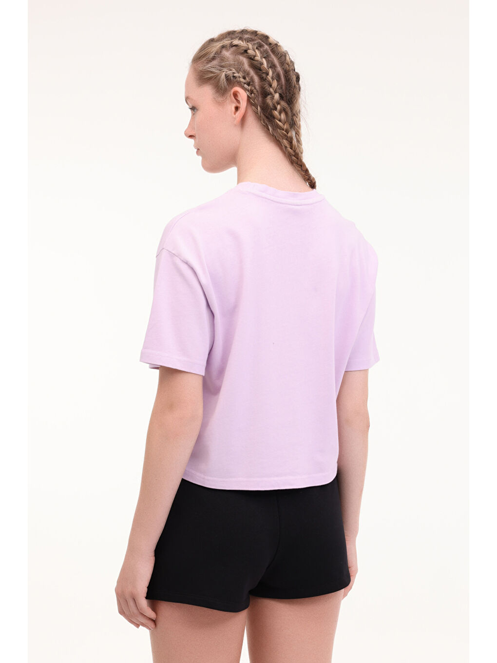 Mor WL FREYA 11SY790 5FX Lila Kadın Kısa Kol T-Shirt-1