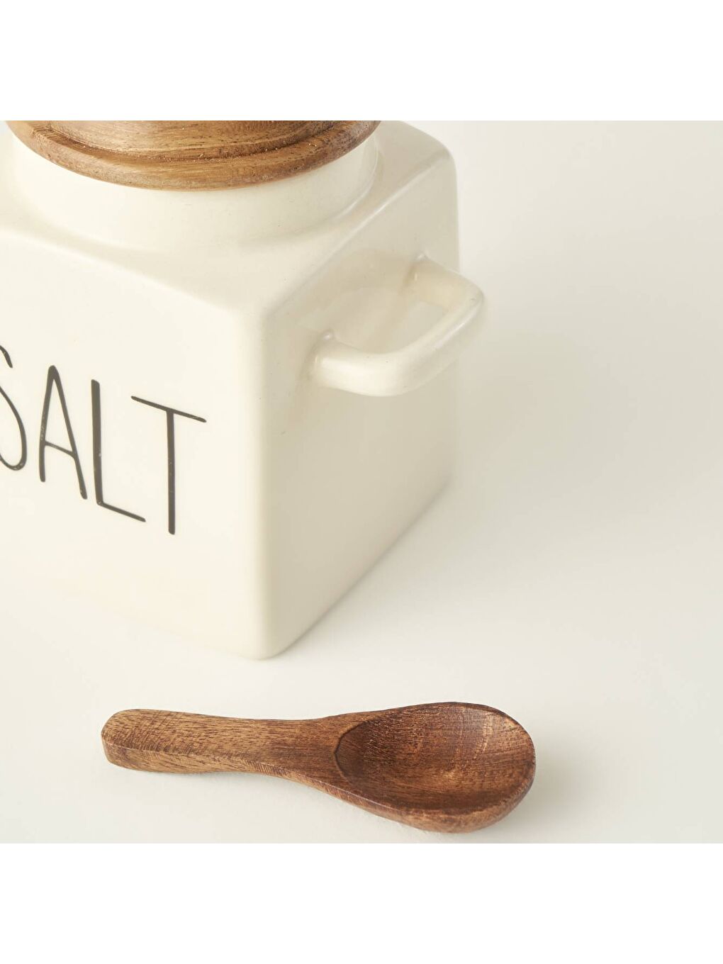 Ekru Salt Seramik Kavanoz Krem (330 ml)-1