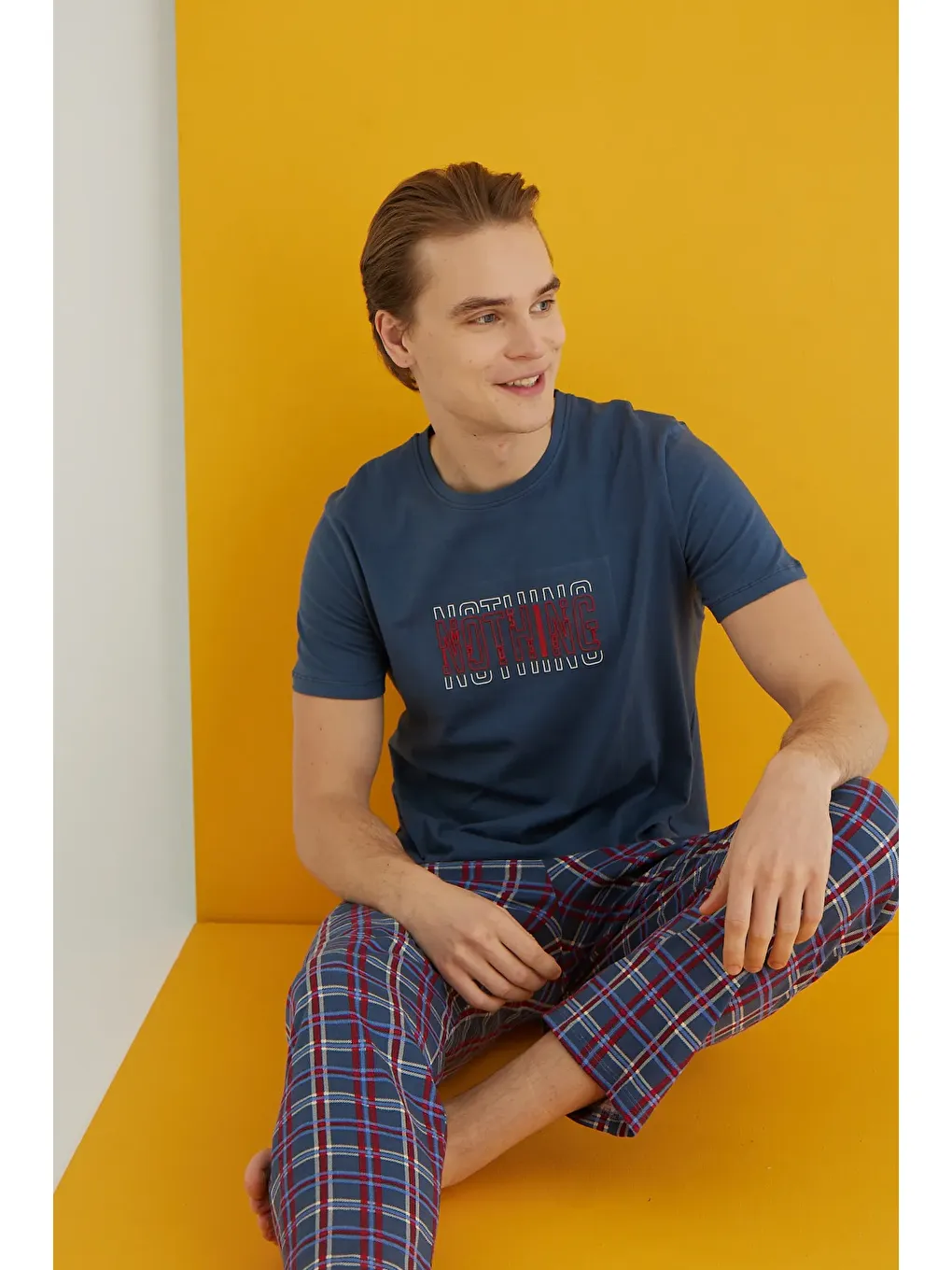 İndigo Penye Erkek Pijama Takım 7501-11