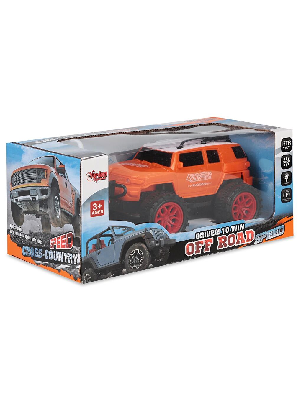Oyuncak Off Road Isıklı Jeep - Turuncu Standart-4