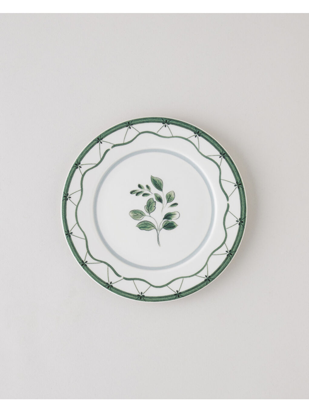 Gardenia Porselen Pasta Tabağı 19 cm Yeşil-1