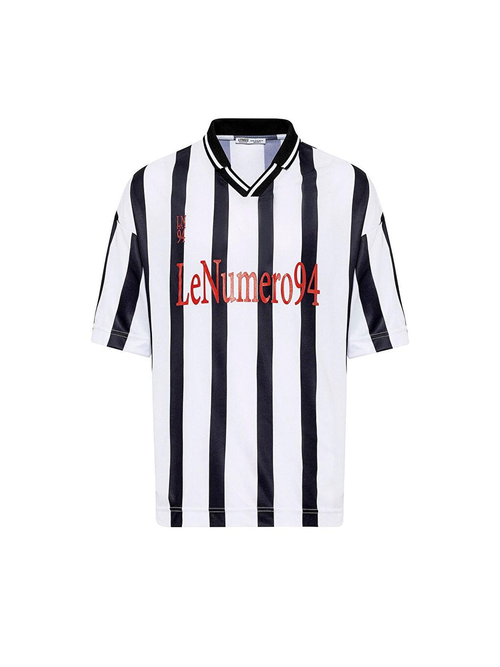 Oversize Baskılı Forma Tişört Beyaz-1