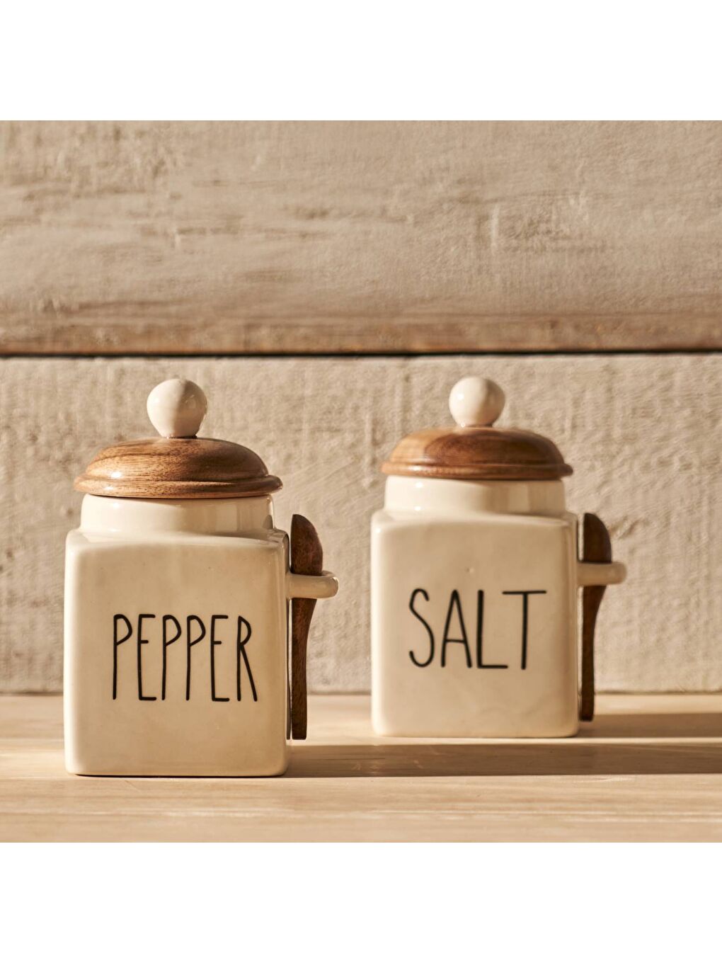 Ekru Salt Seramik Kavanoz Krem (330 ml)-5