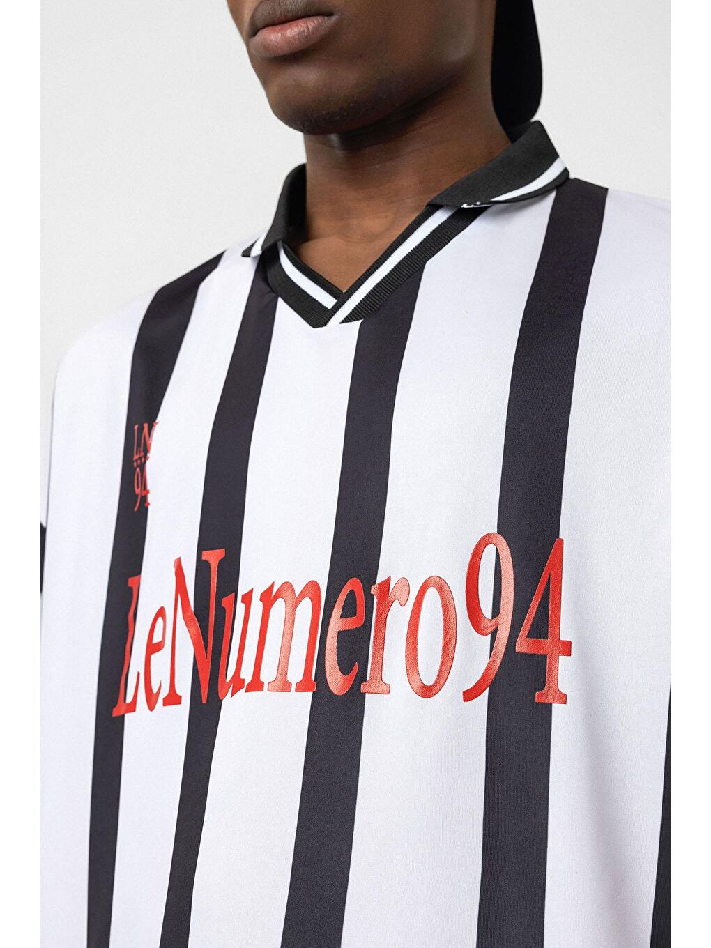 Oversize Baskılı Forma Tişört Beyaz-4