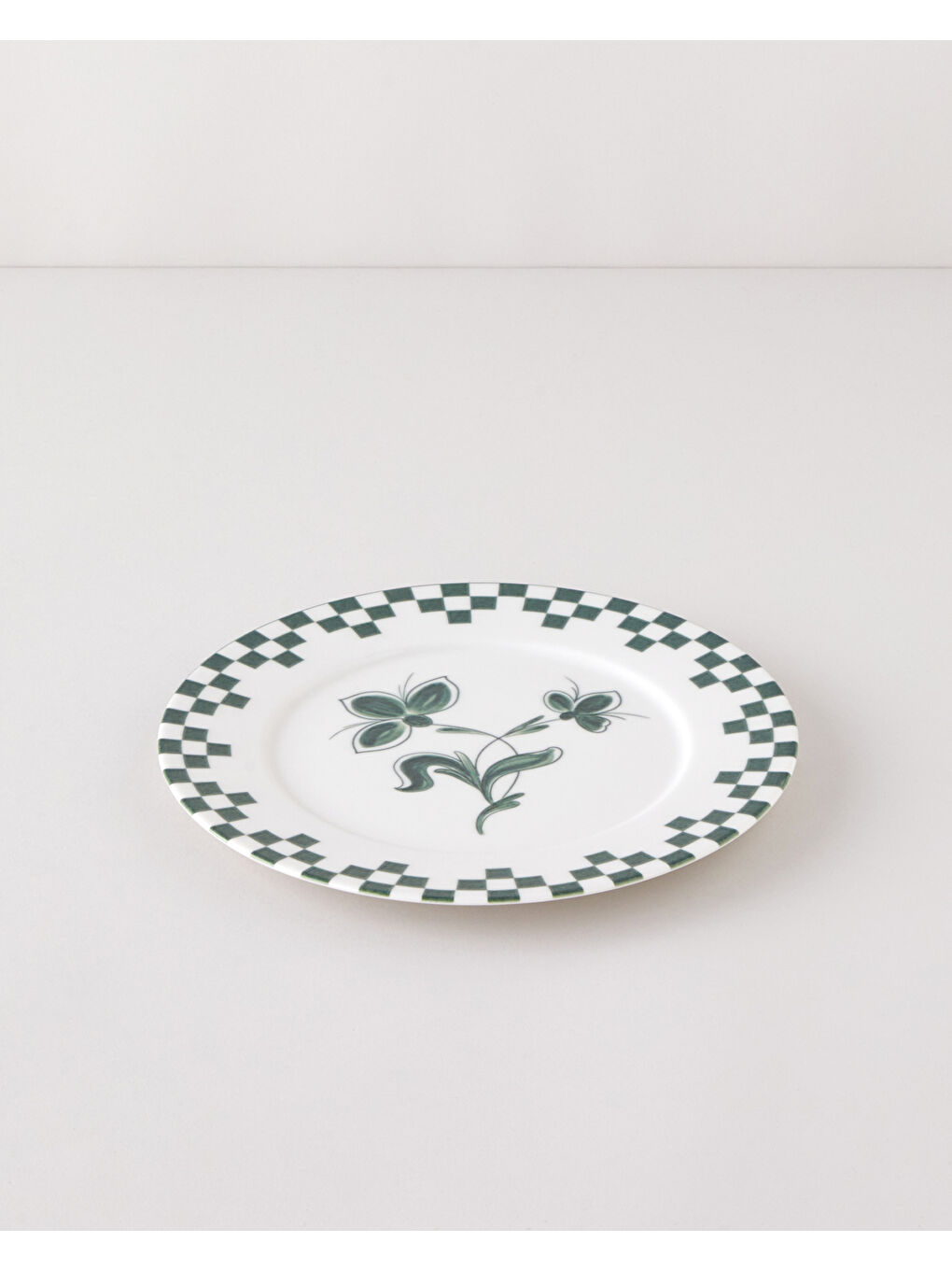 Gardenia Porselen Servis Tabağı 25 cm Yeşil