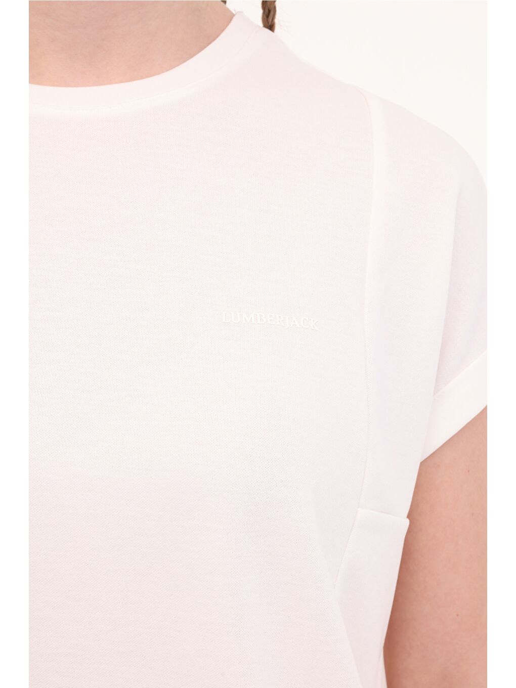 Bej WL FUN 11MD1143 5FX Ekru Kadın Kısa Kol T-Shirt-3