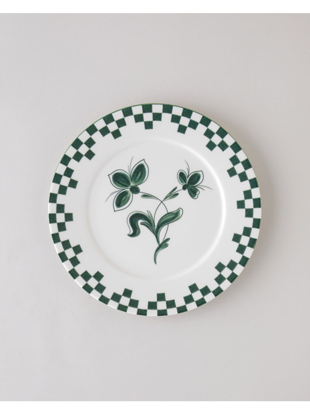 Gardenia Porselen Servis Tabağı 25 cm Yeşil-1