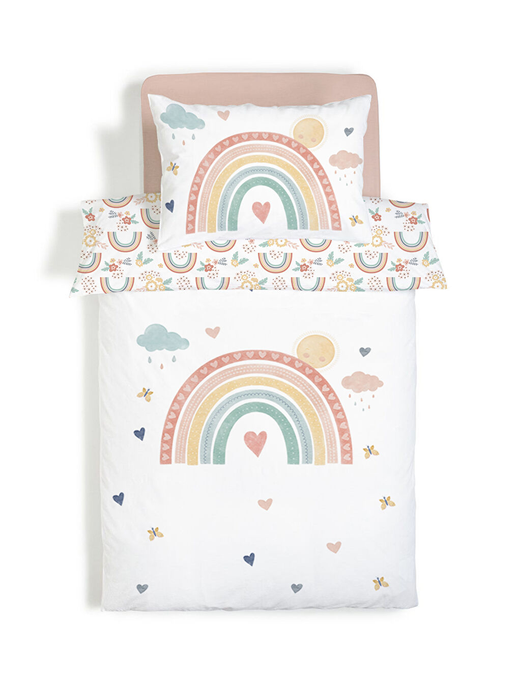 Karışık Desenli Nevresim Takımı ÇARŞAFSIZ - 160x220 cm-1