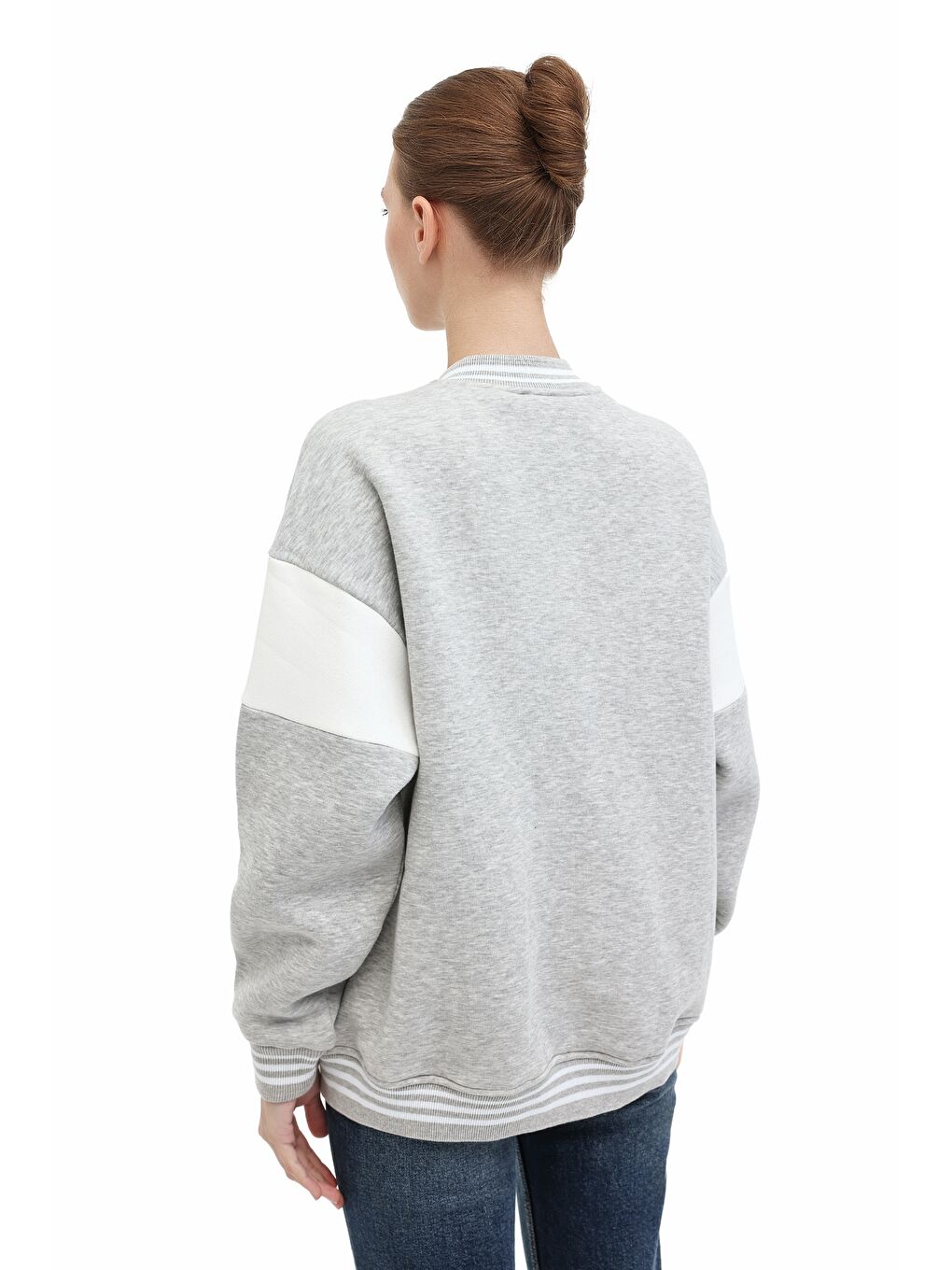 Gri WL 18KOPSAL BTS-K7 5PR GRI MELANJ Kadın Eşofman Üstü-1