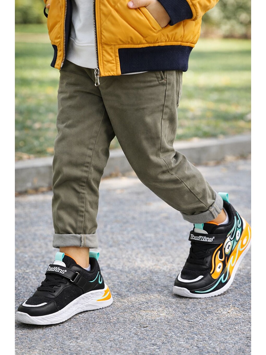 Siyah Unisex Pastel Renkli Işıltılı Kalın Taban Ortopedik Günlük Spor Ayakkabı Cırtlı Sneaker-3