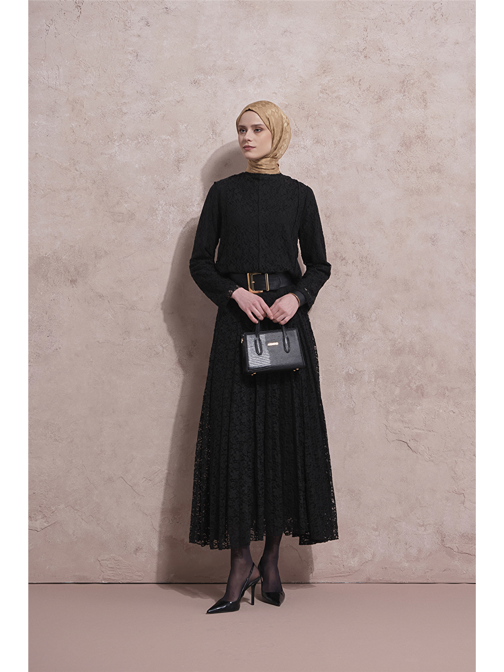 Brode Dantel Takım Siyah-1