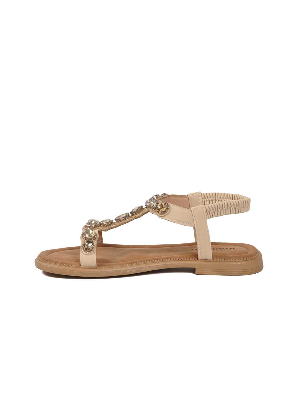 Bej Hafif İnce Taban Kadın Sandalet 358165 Z-3