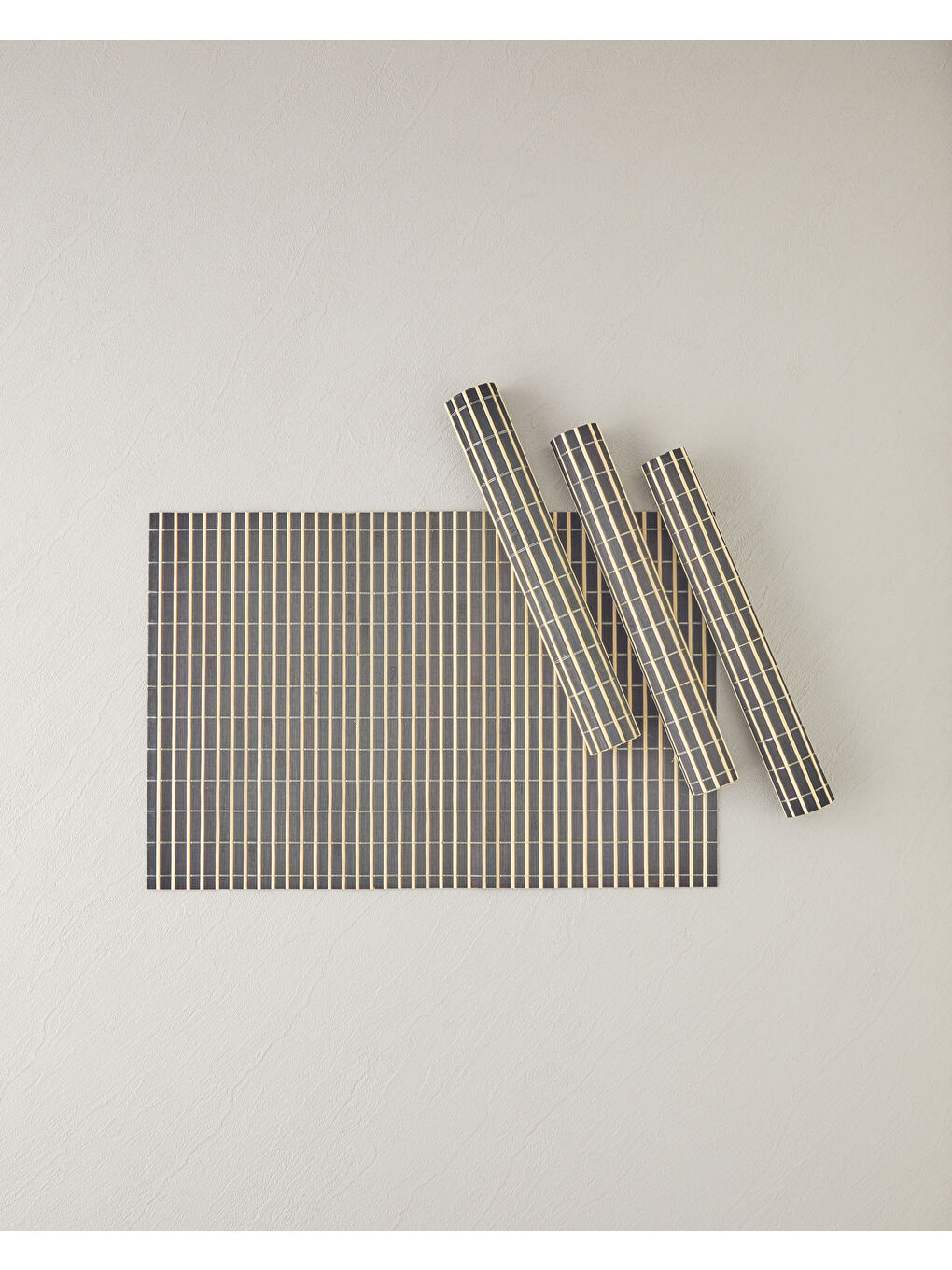 Henna Bambu 4'lü Amerikan Servis 30x45 cm Siyah-1