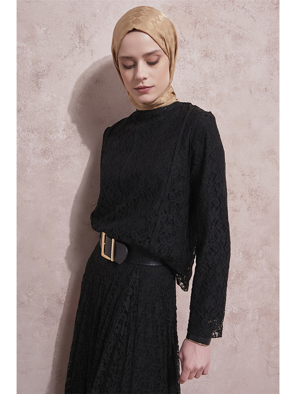 Brode Dantel Takım Siyah-2