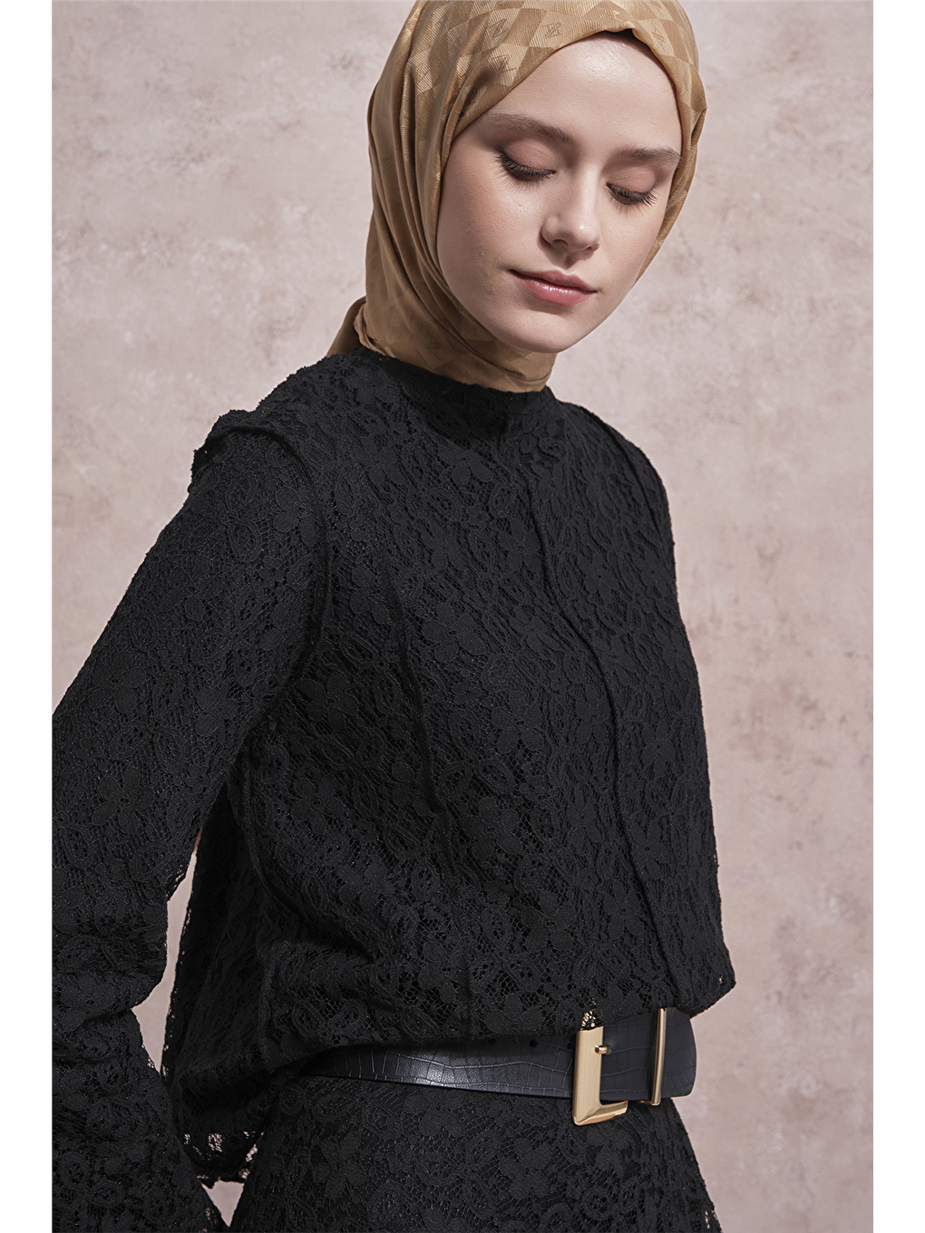 Brode Dantel Takım Siyah-3