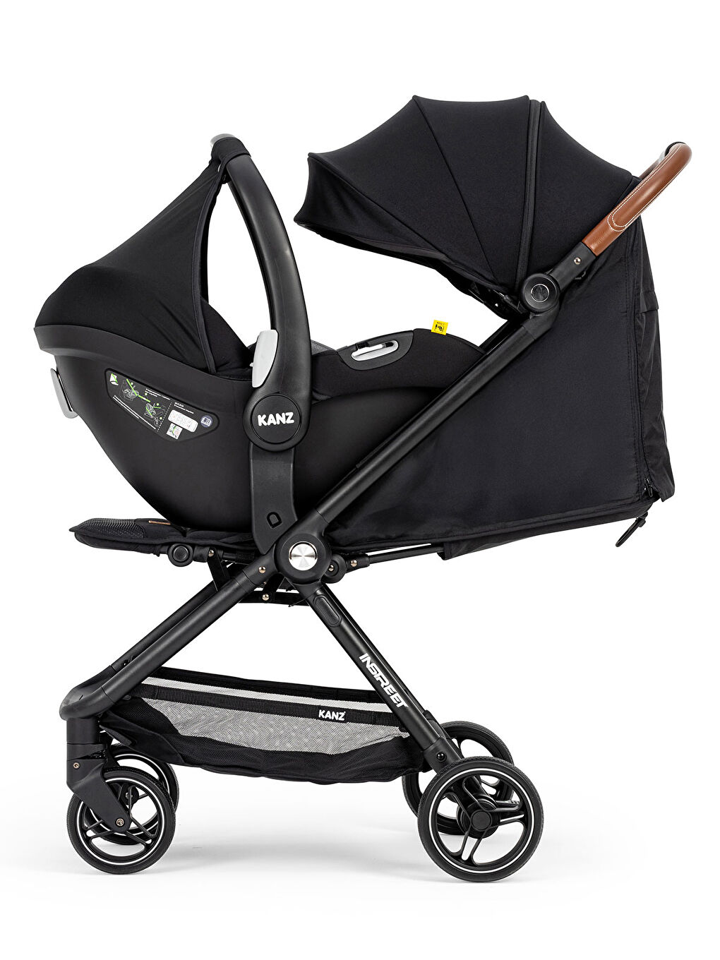 Instreet Travel Sistem Bebek Arabası Siyah-10