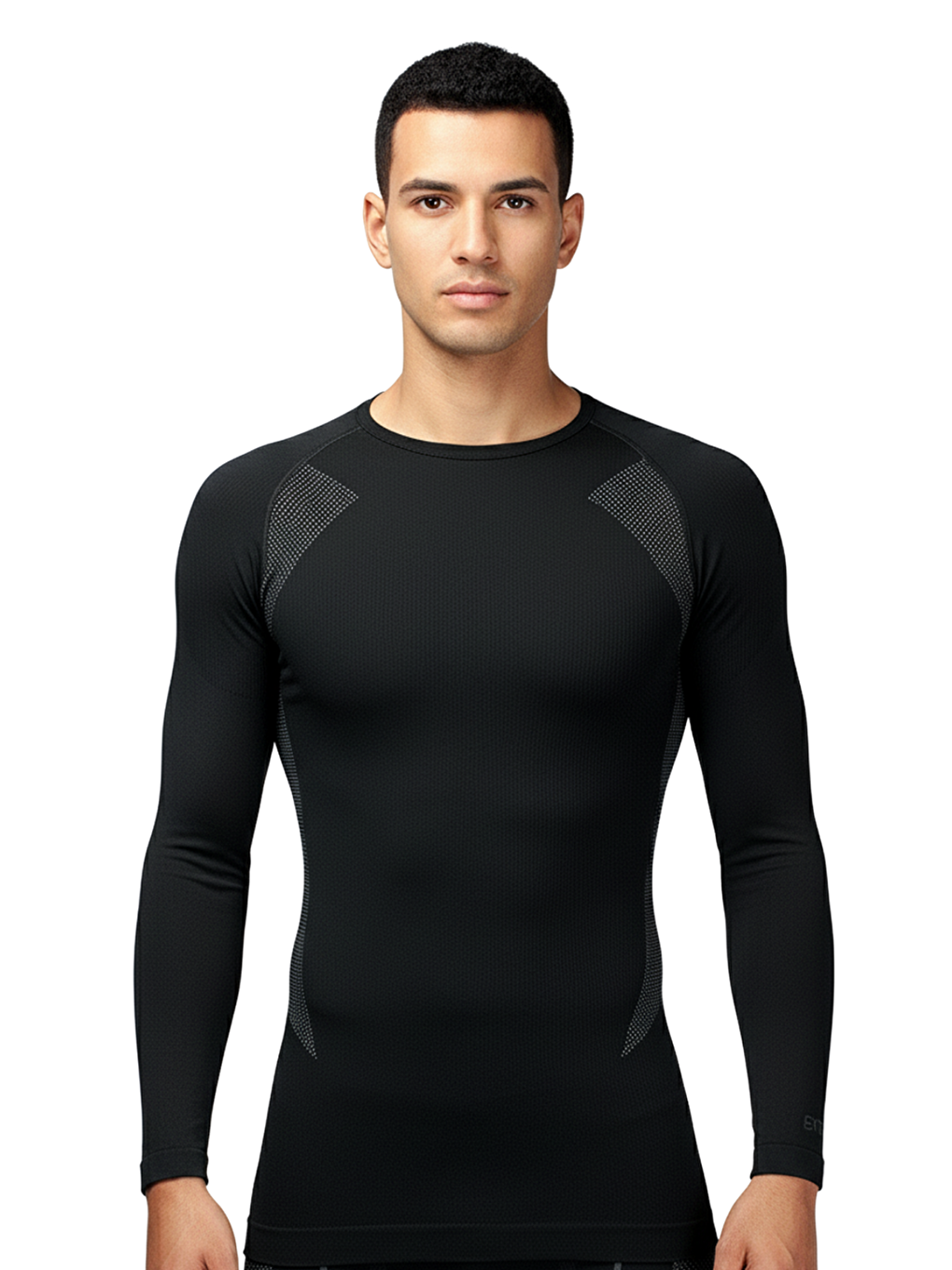 Siyah Erkek Seamless Termal Sweatshirt SİYAH