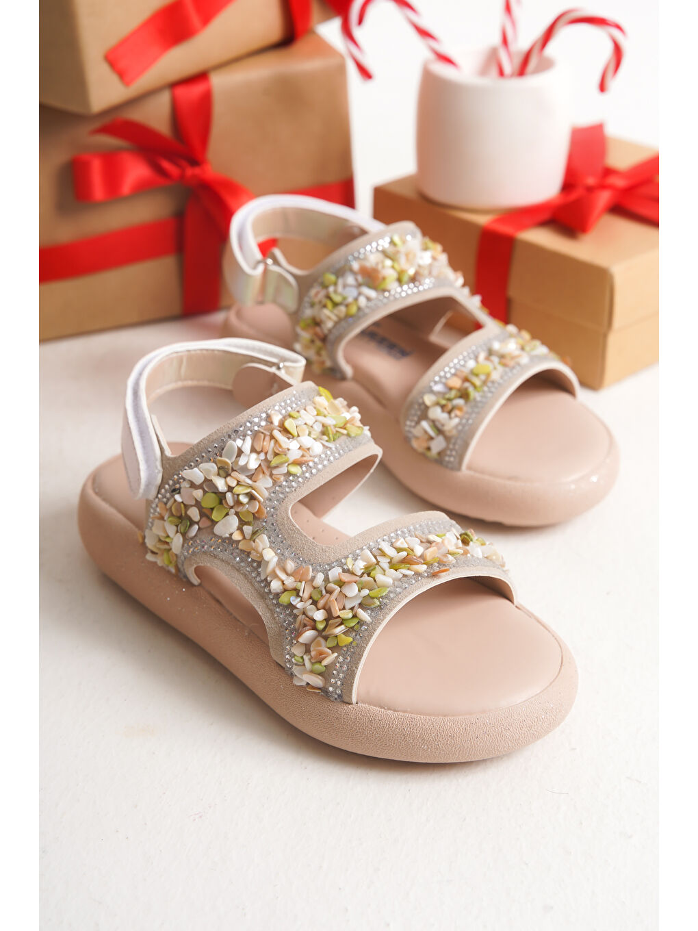 Pembe Barby Günlük Ortopedik Kız Çocuk Sandalet Ayakkabı-2