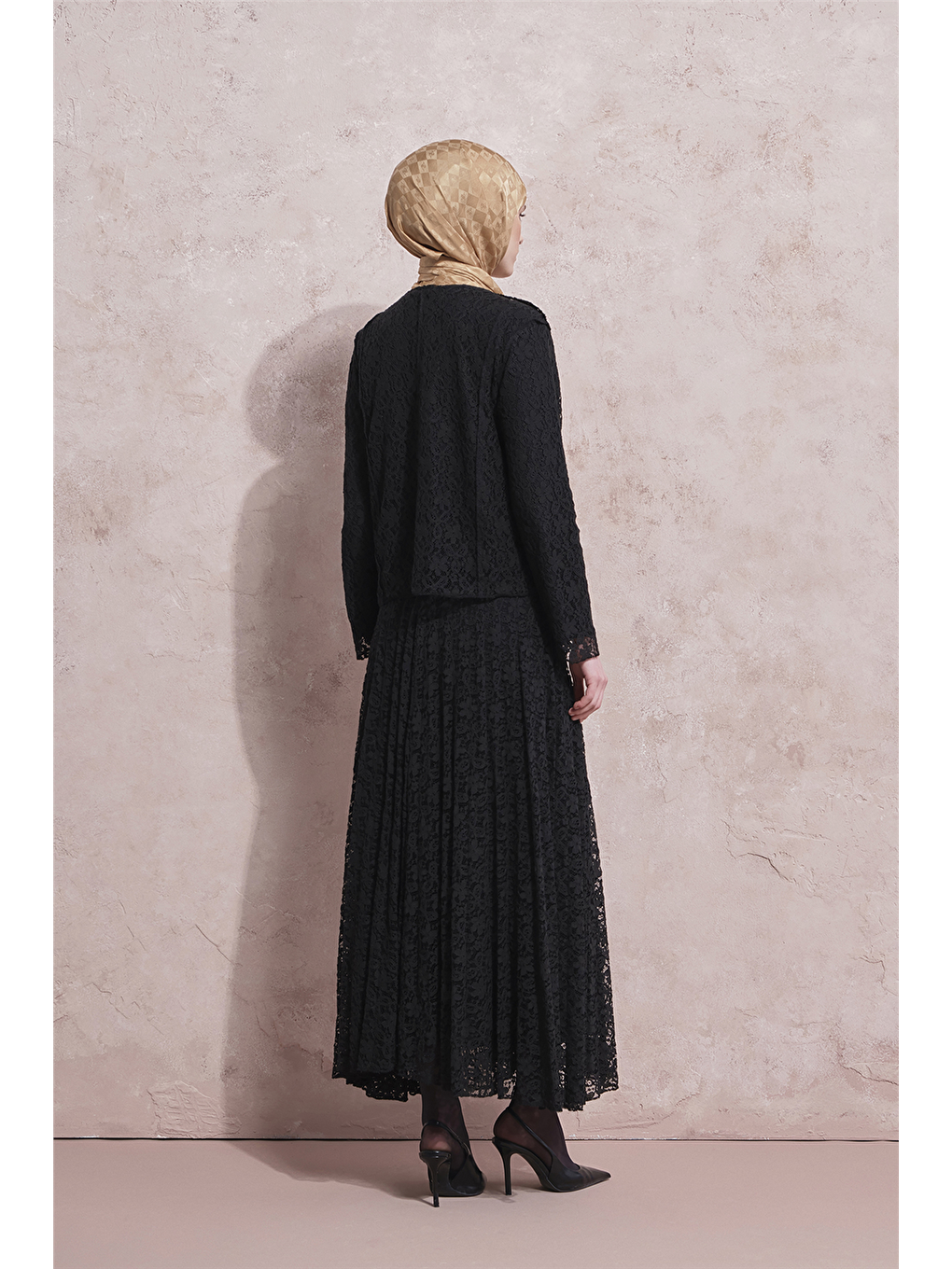 Brode Dantel Takım Siyah-7