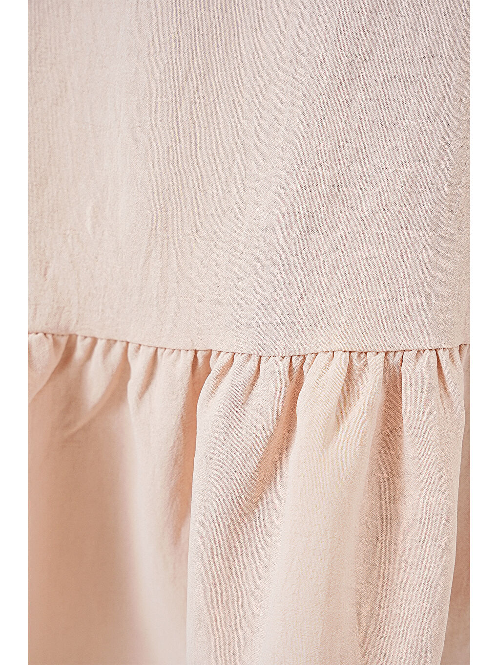 Ekru Kadın Ayrobin Mini Etek 8054 - Krem-5