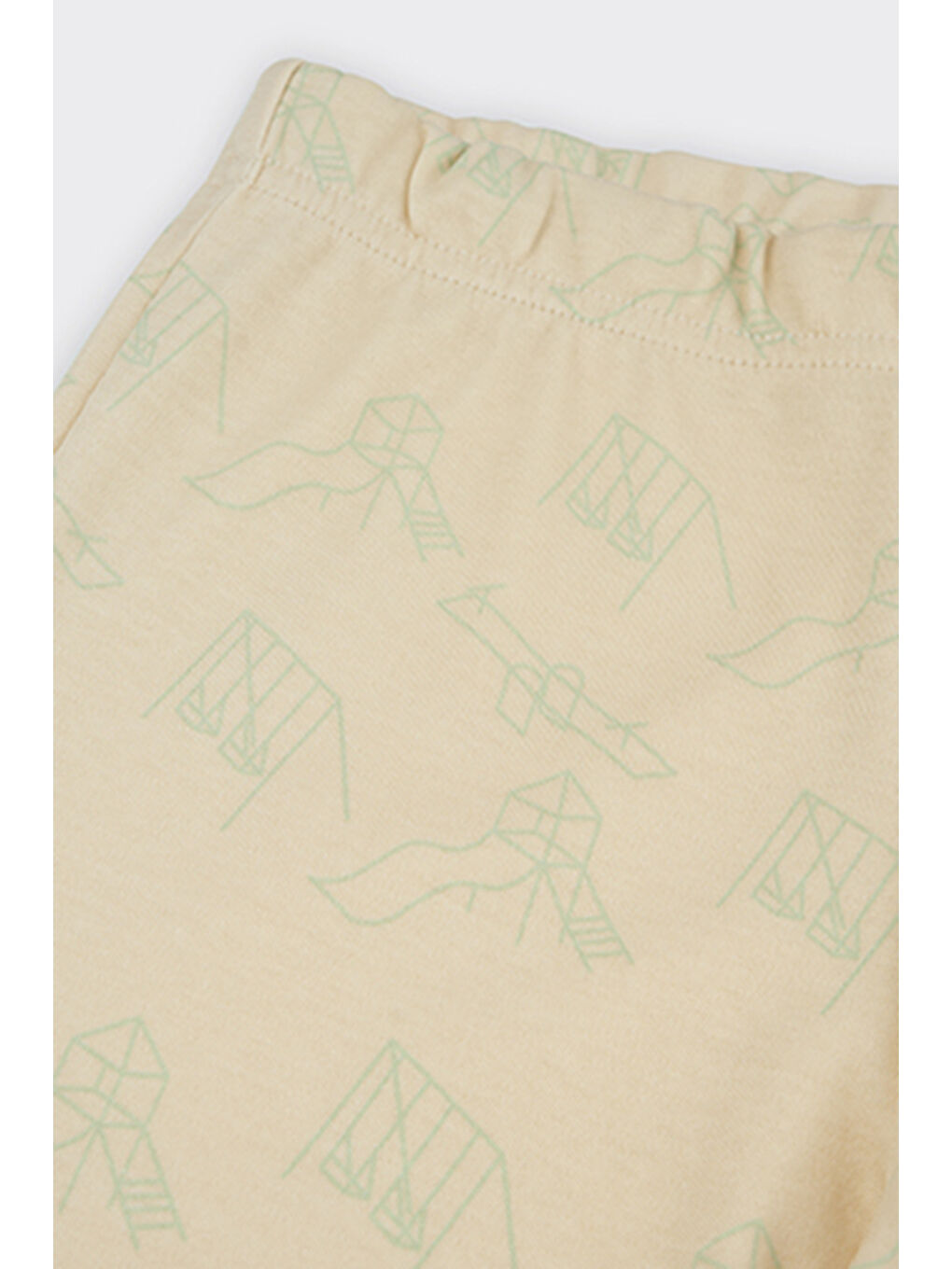 Erkek Çocuk Karanlıkta Parlayan Baskılı 3'lü Bej Pijama Takımı-4