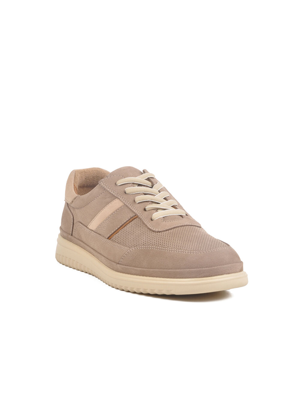 Bej Hakiki Deri Erkek Casual Ayakkabı LO2072-C200 M-2