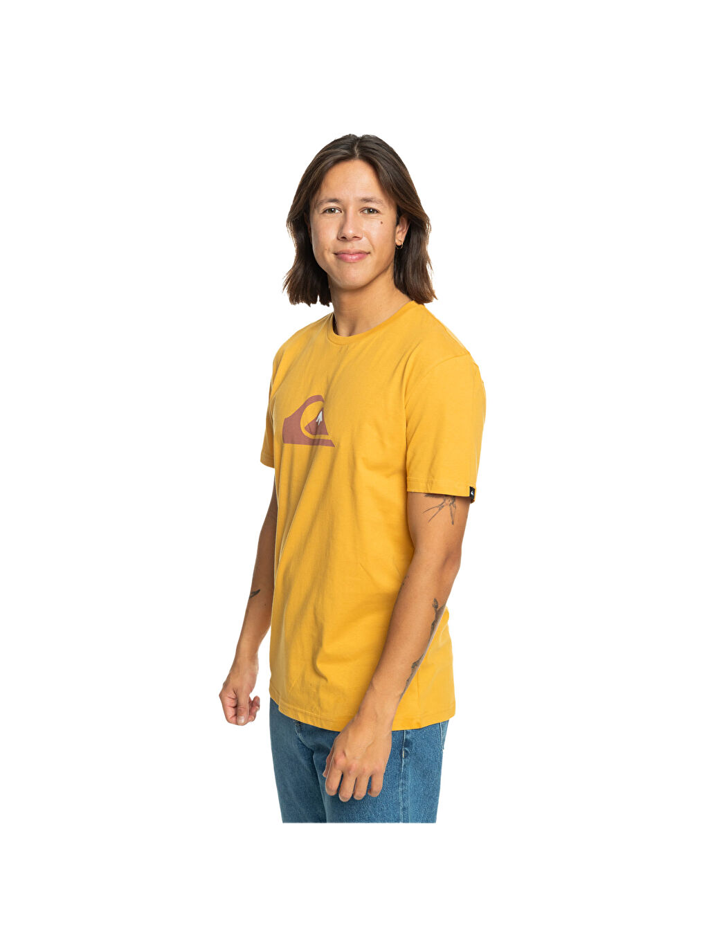 Comp Logo Erkek Sarı Tişört-2