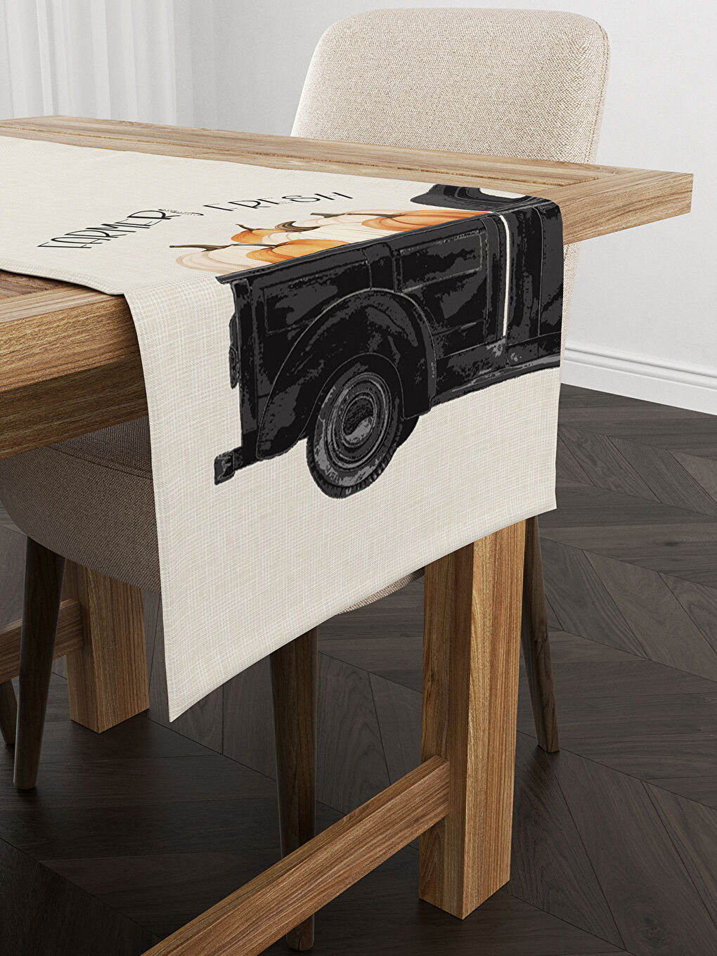 Karışık Sonbahar Desenli Runner Modeli-1