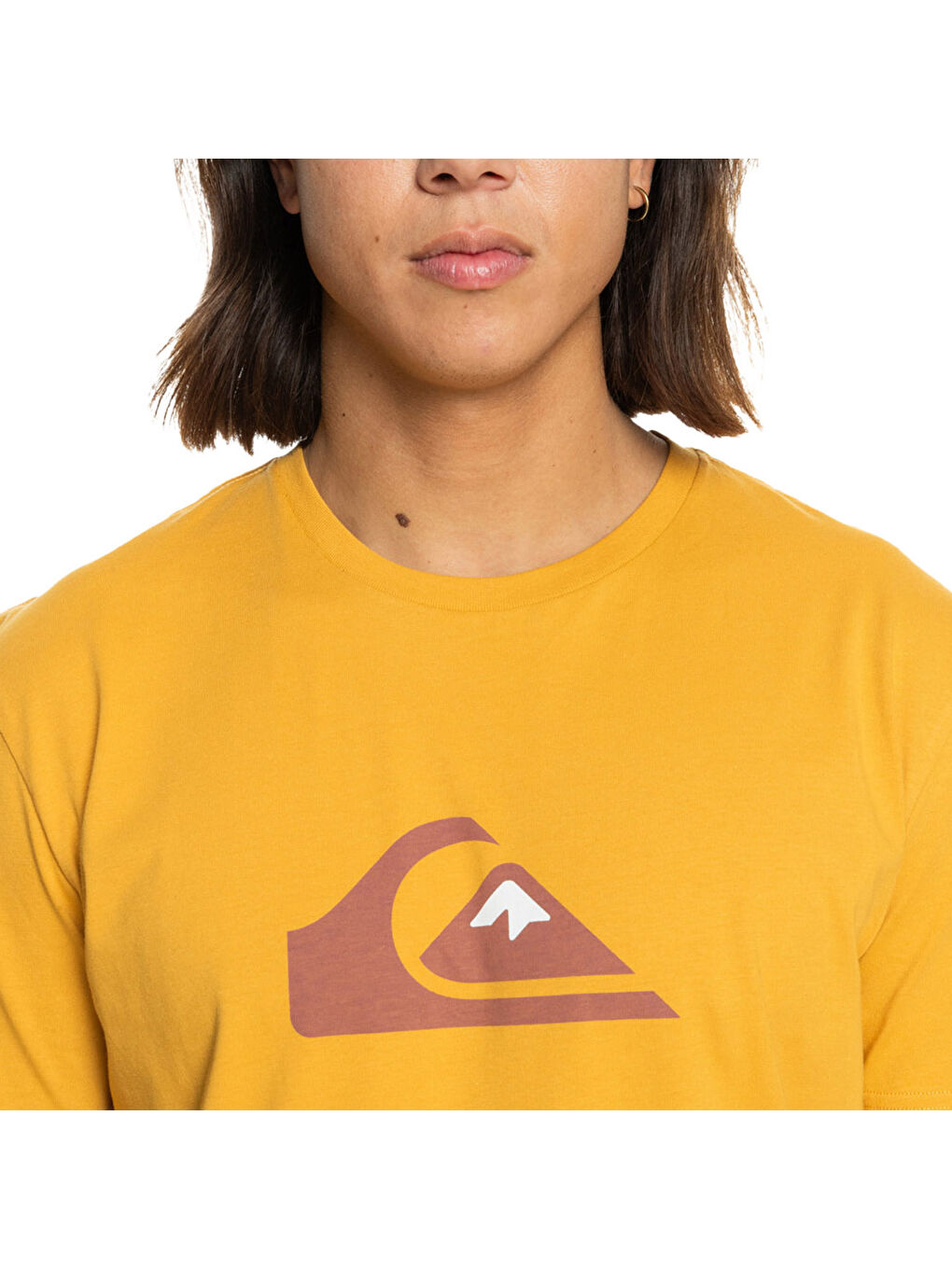 Comp Logo Erkek Sarı Tişört-3