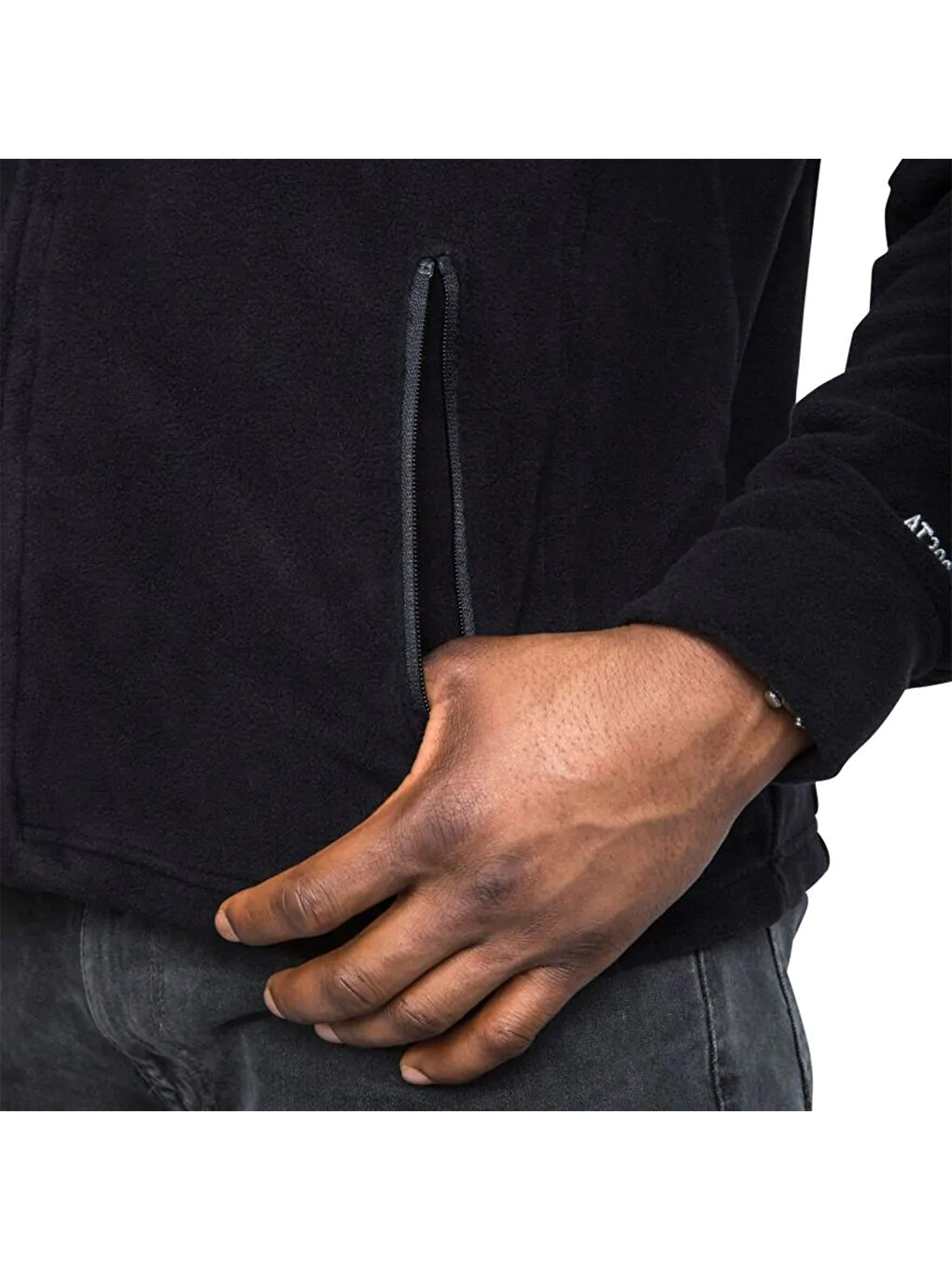 Bernal - Fleece At300 Erkek Siyah Polar Fermuarlı Sweatshirt-4