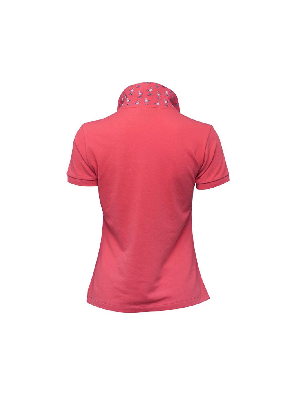 Pembe Gemici Martı Kadın Polo Yaka T-Shirt-2