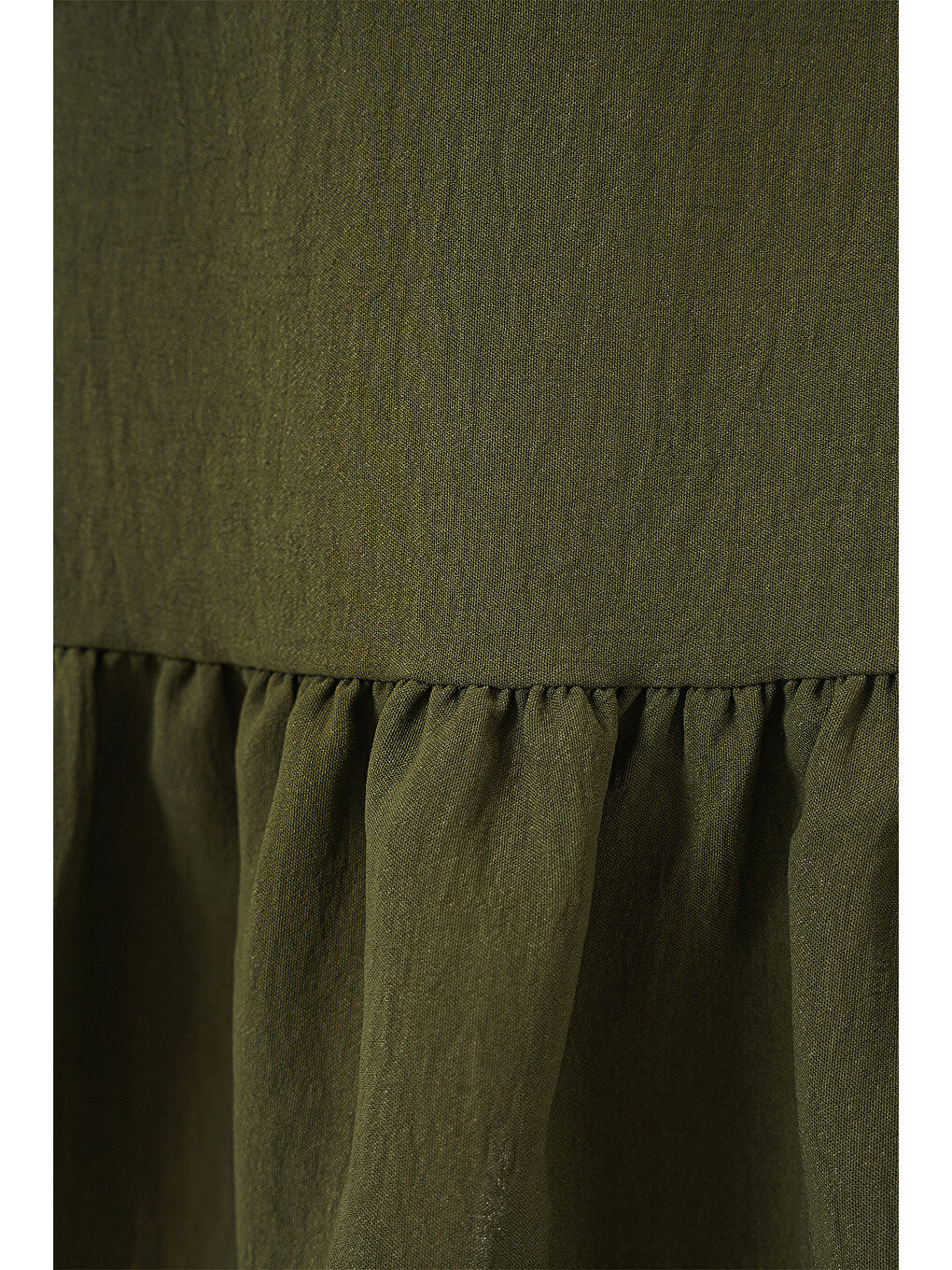 Kadın Ayrobin Mini Etek 8054 - Haki-5