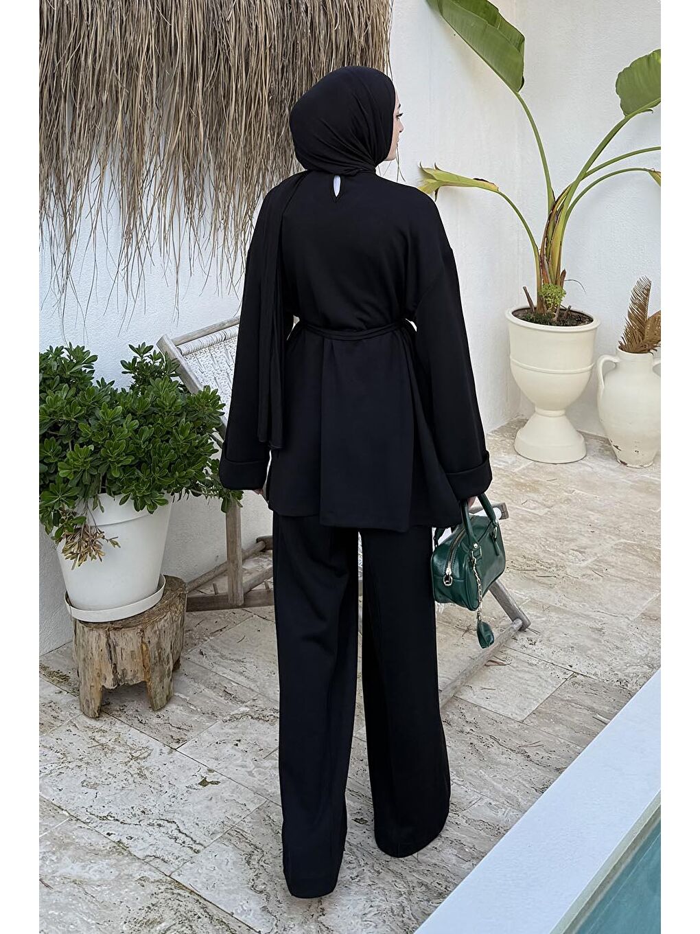 İkili Tesettür Takım Siyah-3