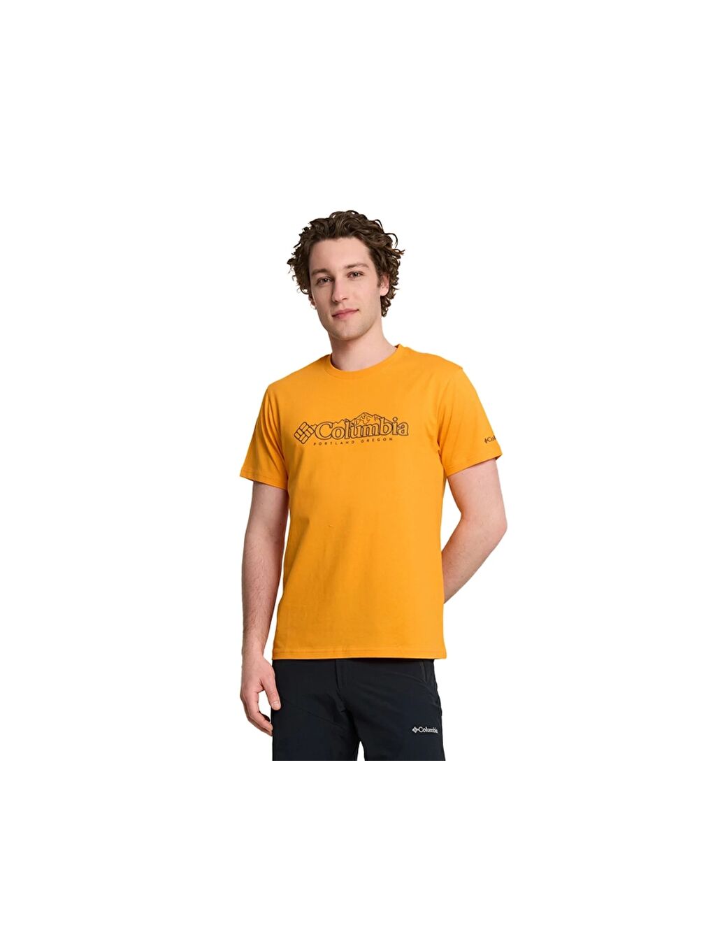 Turuncu CSC M Branded Peaks SS Tee Erkek Kısa Kollu Tişört CS0414-3