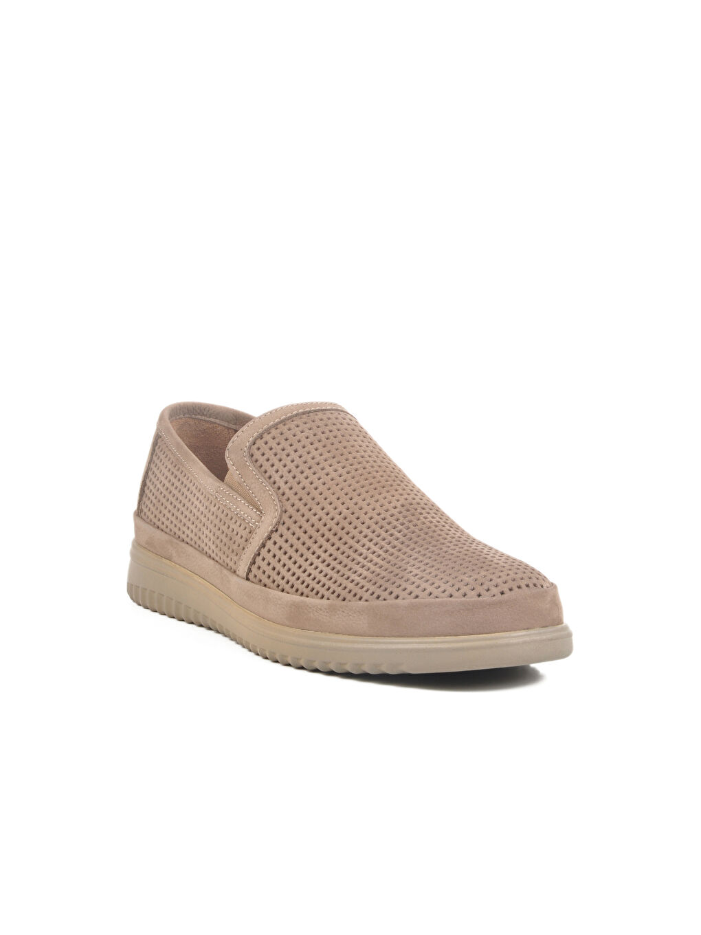 Bej Vizon Nubuk Hakiki Deri Erkek Casual Ayakkabı LO2070-C200 M-2