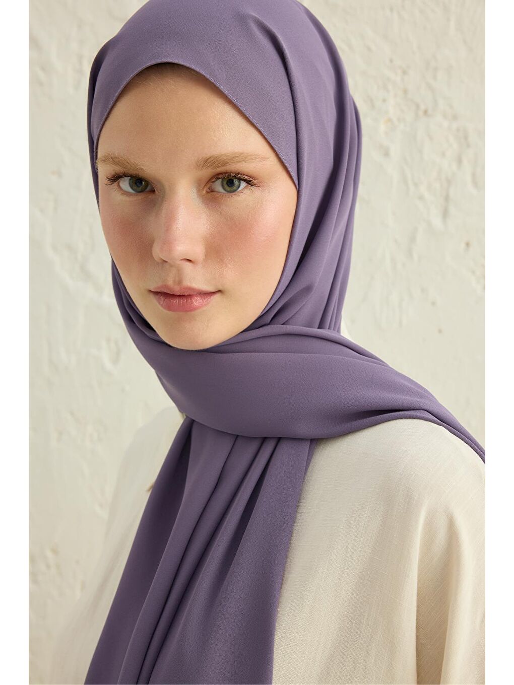 Mor Daily Krep Şal Violet-1