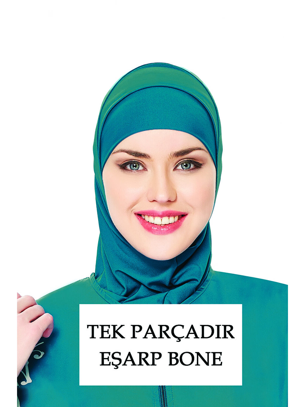 Yüzücü Eşarp Havuz Deniz Eşarp RBE-01 Petrol02-1