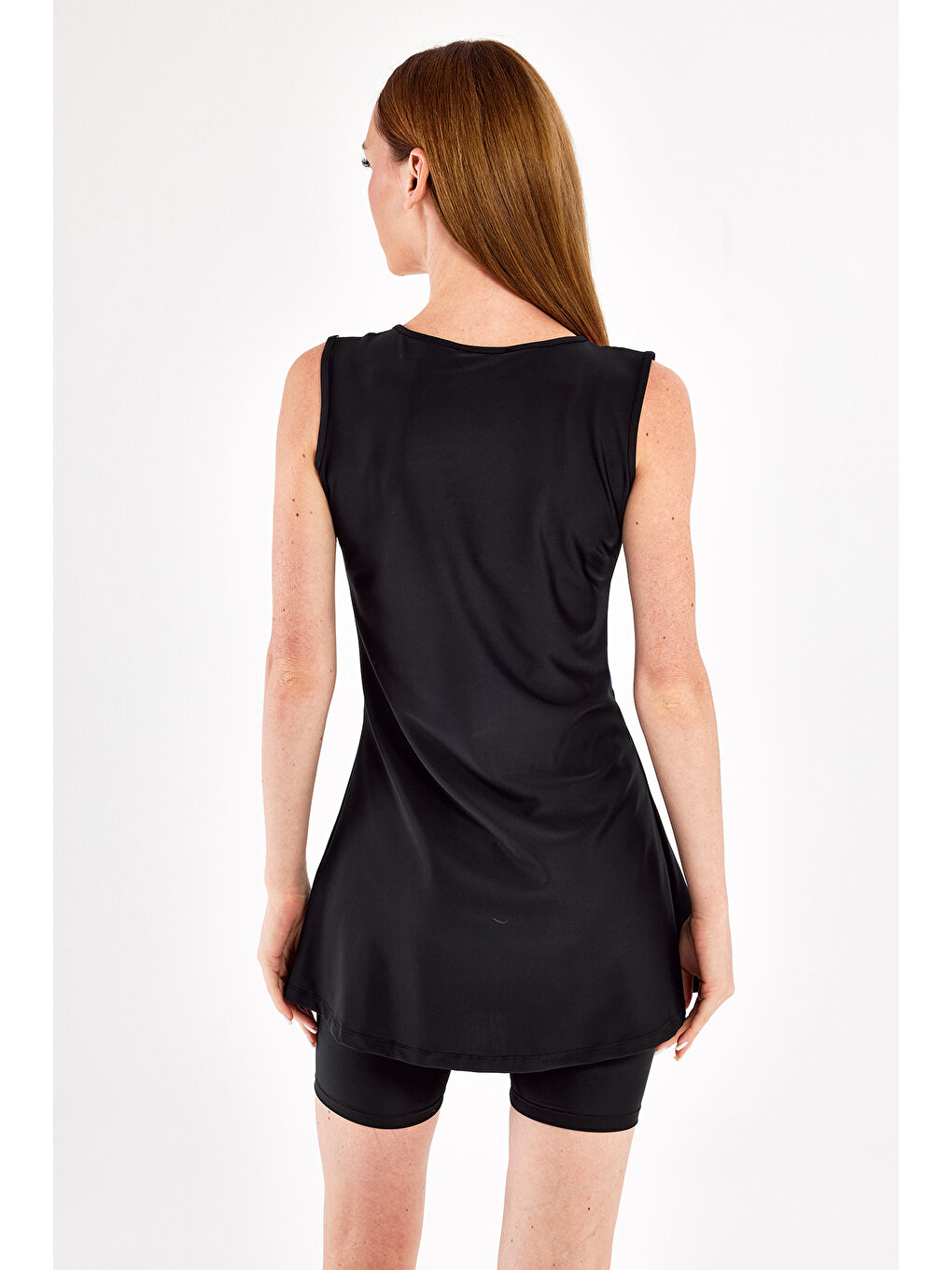 Sıfır Kol Yarı Kapalı Mayo Blaır 1616 Siyah-2