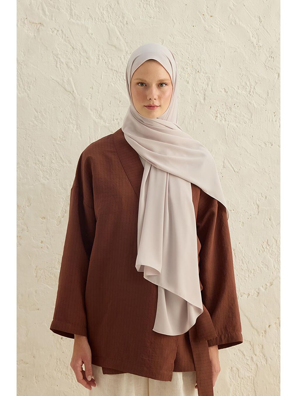Bej Daily Krep Şal Taş-1