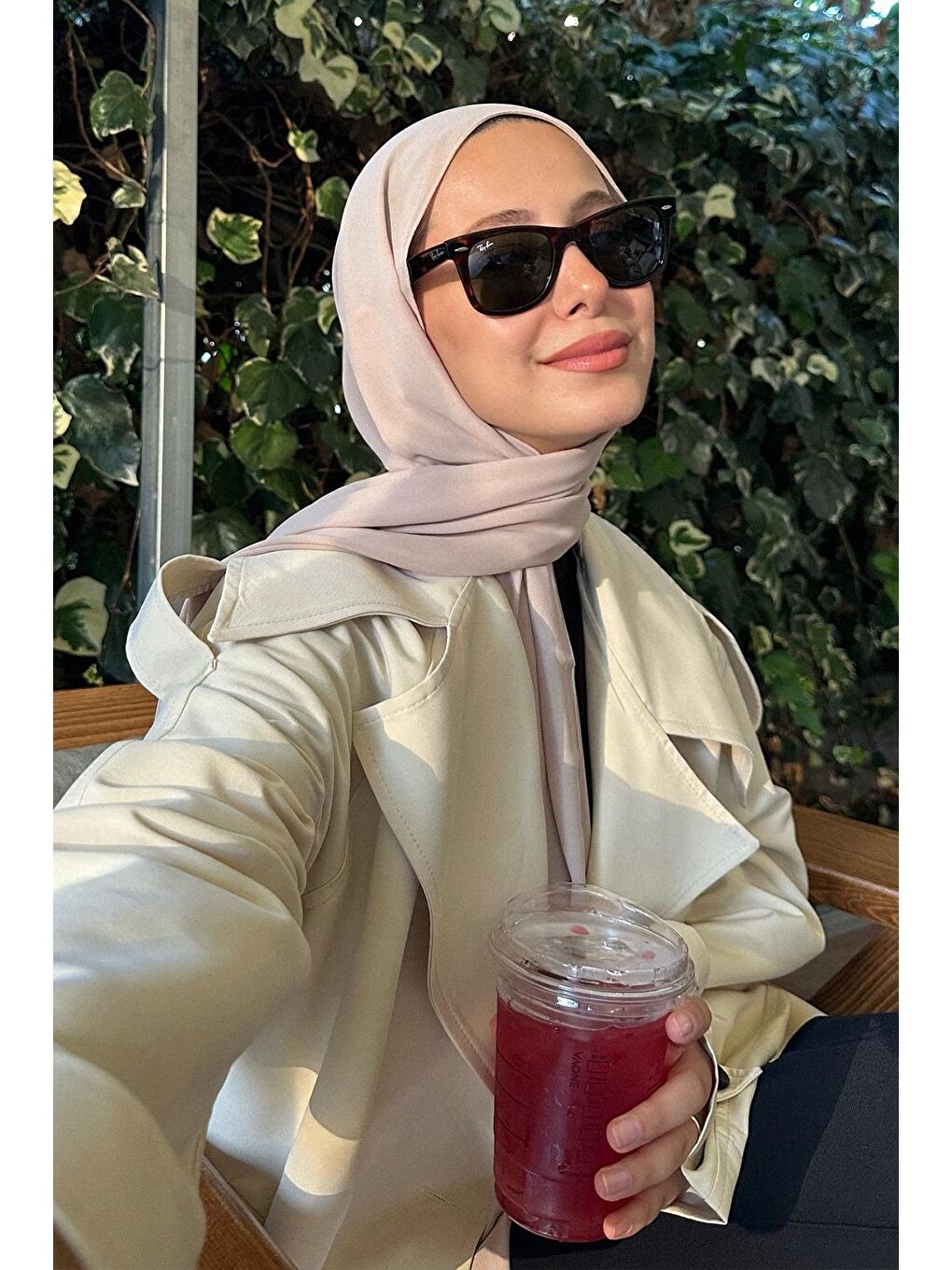 Bej Daily Krep Şal Taş-5