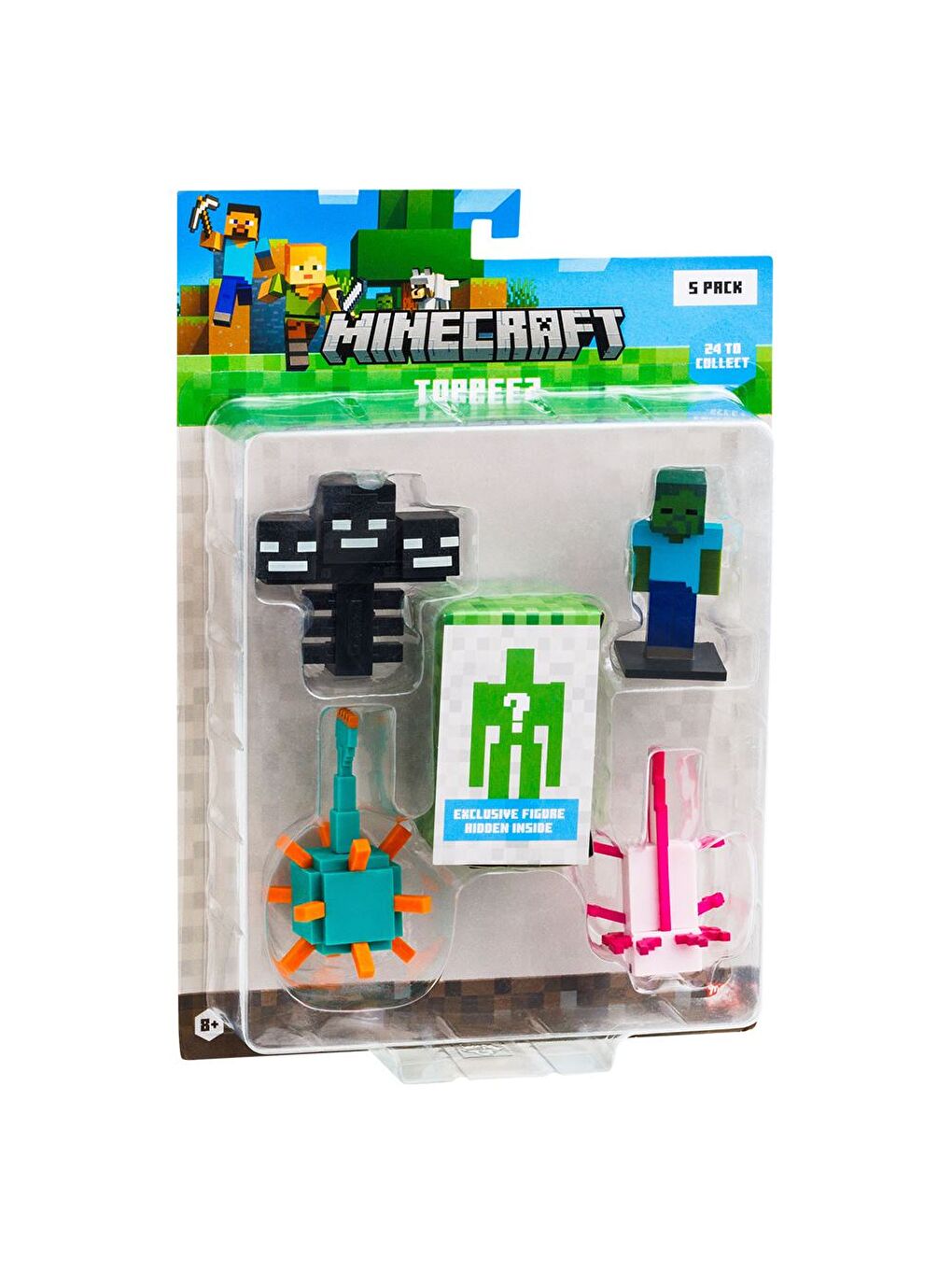 PMI Minecraft 3D Figür Toppeez 5'li Set MC2040 Model 1 - 1