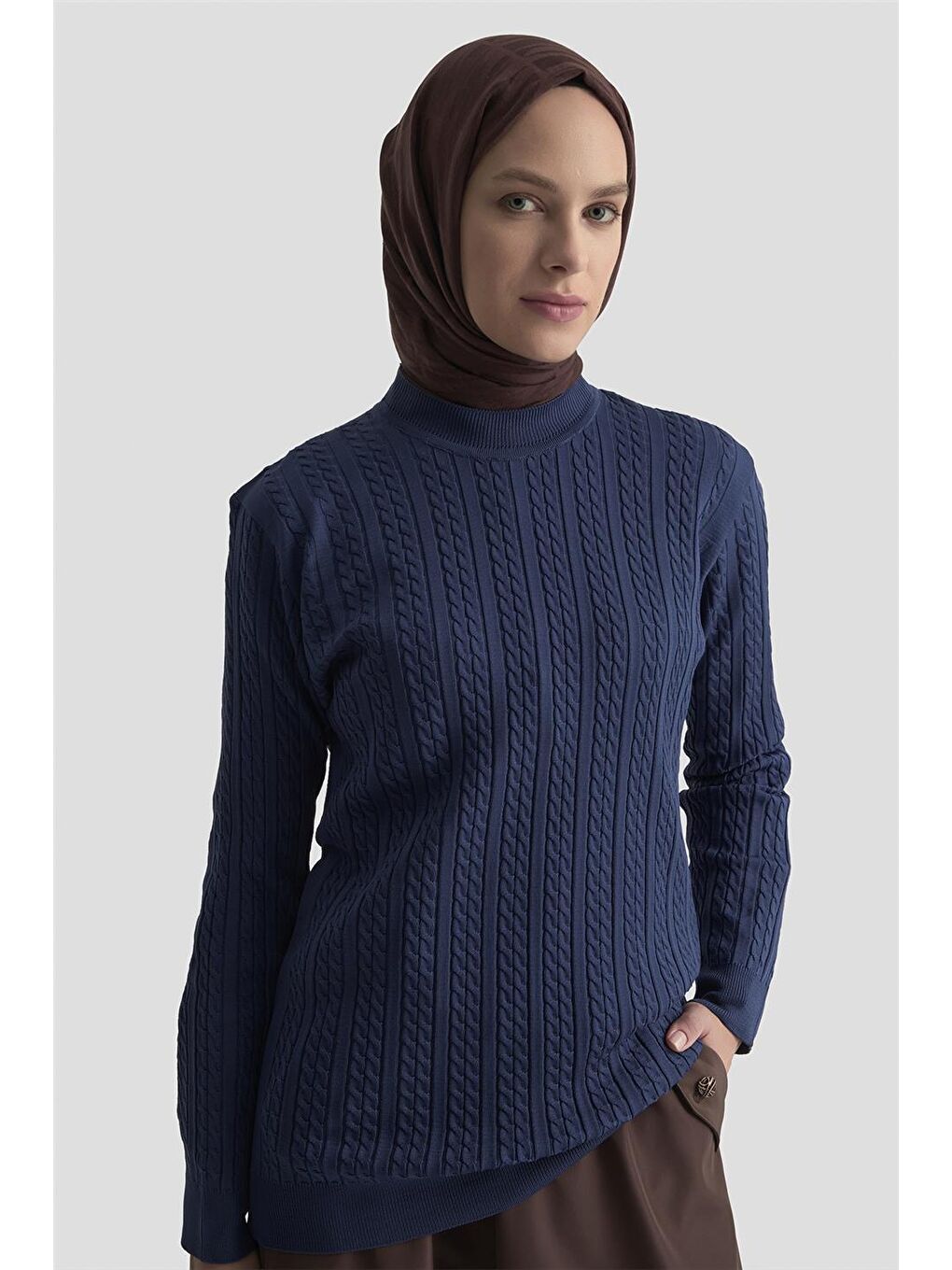 Saç Örgü Kazak 25Kd7005 İndigo-1