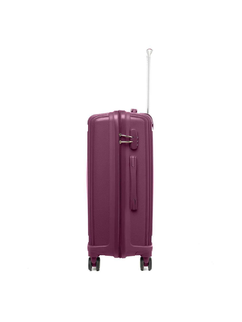 Unisex JMY8101.09 PP Silikon Valiz Orta Boy 67x41x29cm Mor-3