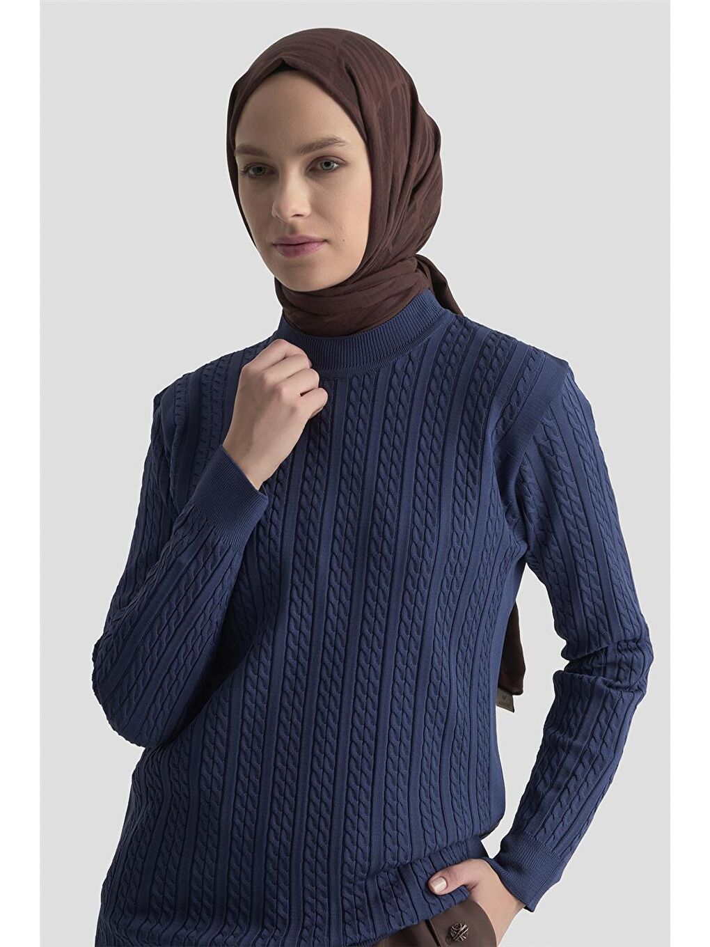 Saç Örgü Kazak 25Kd7005 İndigo-2