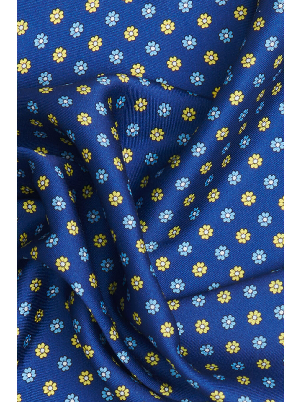 Erkek Lacivert-Sarı Desenli Mendil-1