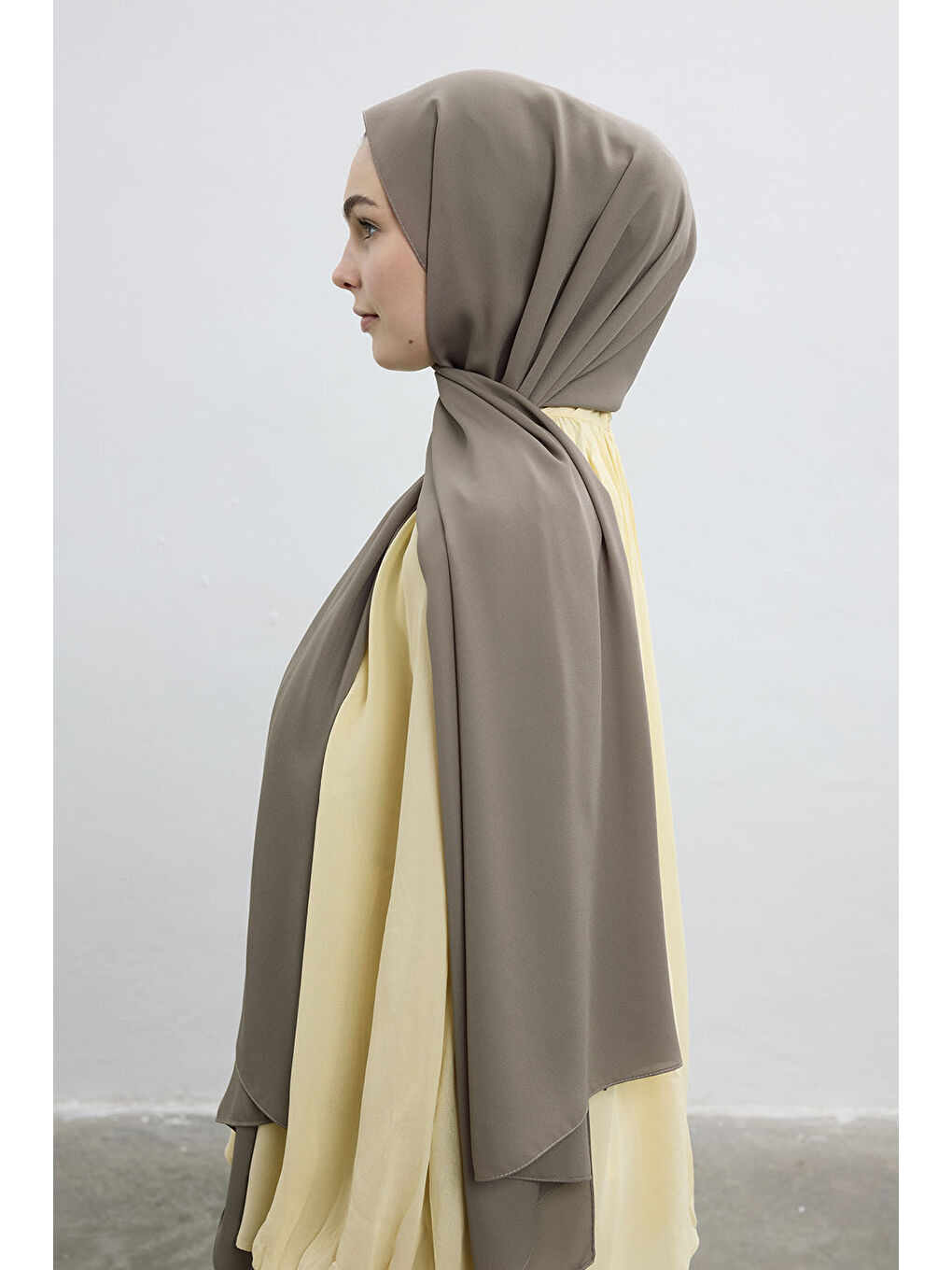 Bej Daily Krep Şal Vizon-3